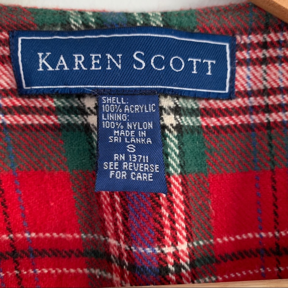 Karen Scott Christmas Snowman Vest Size Small - Picture 4 of 7